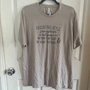 Unisex Taupe Funny Graphic Tee - Parenting Style